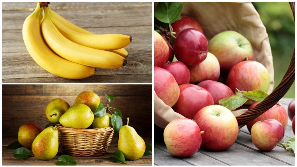Good fruits for gout – bananas, pears and apples