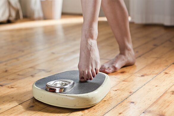 weigh on scales